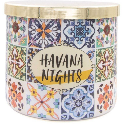 Grande bougie parfumée au soja Colonial Candle Luxe 3 mèches 14,5 oz 411 g - Havana Nights