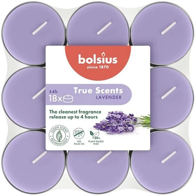 Bolsius True Scents scented tealight warmers 18 pcs - Lavender Lavender