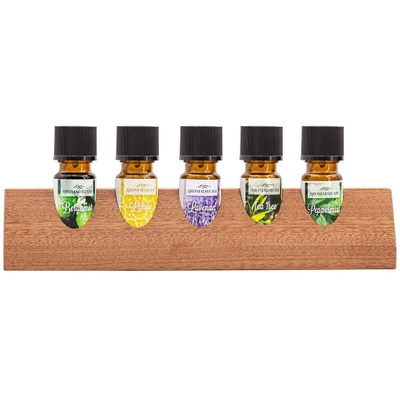 Set regalo di oli essenziali in una scatola Inner Peace Aroma Dream 5 x 10 ml - Bergamotto, Limone, Lavanda, Tea Tree, Menta piperita