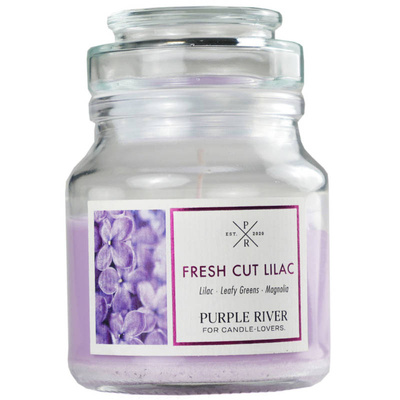 Soy scented candle Fresh Cut Lilac Purple River 113 g