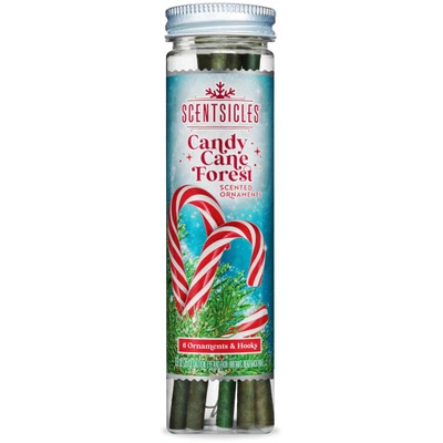 Geurstokjes voor een kerstboom Scentsicles Candy Cane Forest Kerstdecoraties ophangen 6 stuks