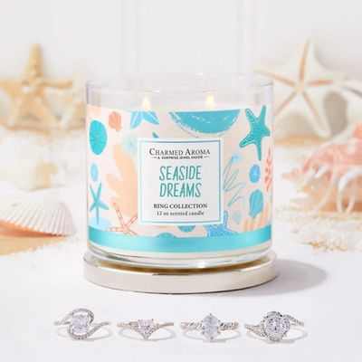 Charmed Aroma papuošalų žvakė 12 uncijų 340 g Žiedas – Seaside Dreams