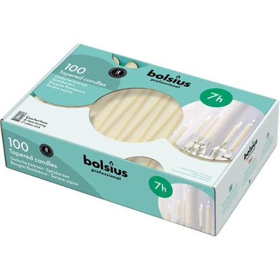 Bolsius Porte-bougies de table professionnel 245/24 mm 100 pcs - Crème