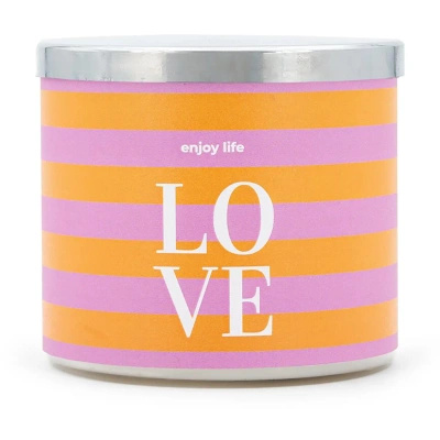 Mad Candle vela perfumada cristal Love 400 g mandarina y menta