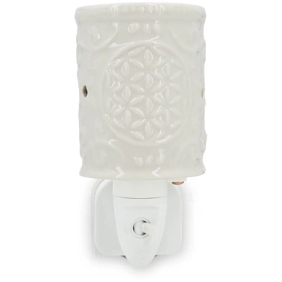 Brucia essenze elettrico per cera ceramica bianco Blumes de Lebens lampada da notte illuminazione aggiuntiva