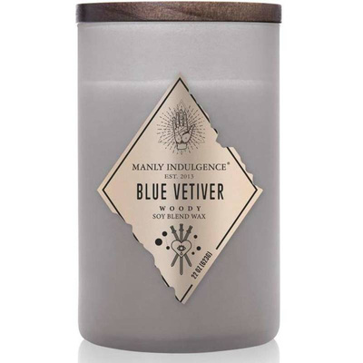 Ароматическая свеча соевая для мужчин Синий ветивер Colonial Candle
