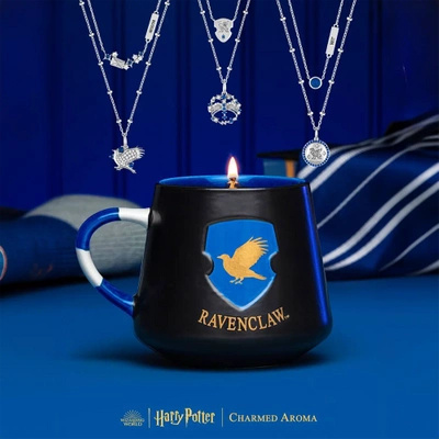 Harry Potter svíčka se šperky Charmed Aroma sojová vonná Náhrdelník – Havraspár Ravenclaw Mug