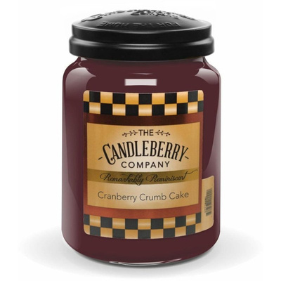 Candleberry didelė kvapni žvakė stiklinėje 570 g - Cranberry Crumb Cake™