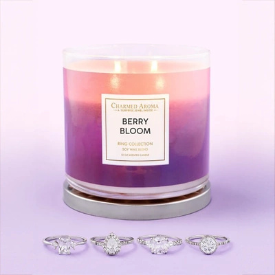 Charmed Aroma bessenkaars met sieraden 340 g ring - Berry Bloom