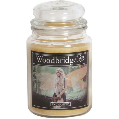 Grande bougie parfumée dans un pot en verre à deux mèches Enchanted Woodbridge Candle 565 g