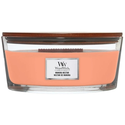 Woodwick Core Heartwick Ellipse large scented candle with wooden wick lavender cedar 16 oz 453.6 g - Manuka Nectar