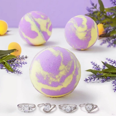 Bombe de bain Charmed Aroma avec bijoux Limonade lavande - Bague