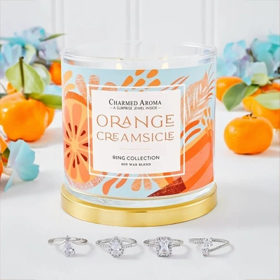 Charmed Aroma sieradenkaars 12 oz 340 g ring - Orange Creamsicle