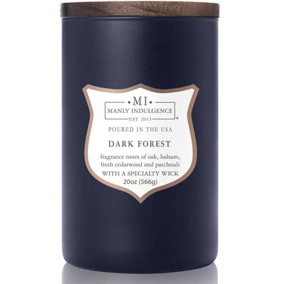 Candela profumata di soia per uomo Dark Forest Colonial Candle