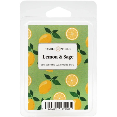 Candle World soy scented wax Lemon Sage 50 g Sage Lemon