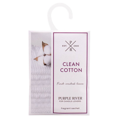 Sachet parfumé pour l'armoire et tiroir coton frais Clean Cotton Purple River