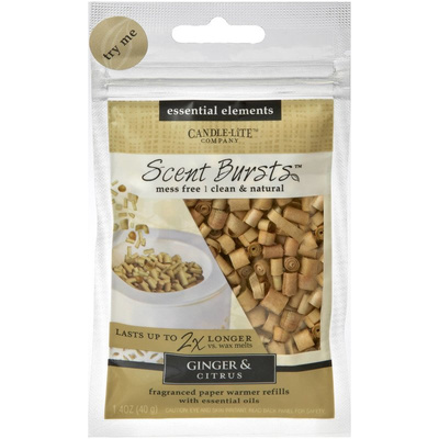 Kvepiantis popierius aromaterapija Scent Bursts - Ginger Citrus Candle-lite