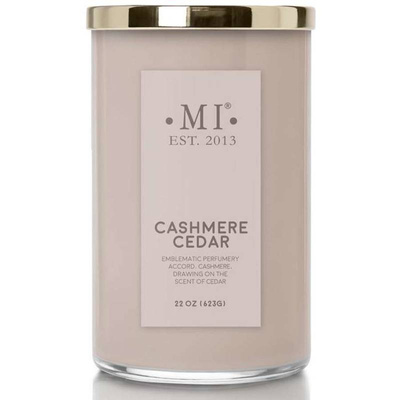 Colonial Candle bougie masculine sophistiquée parfumée au soja 623 g - Cashmere Cedar