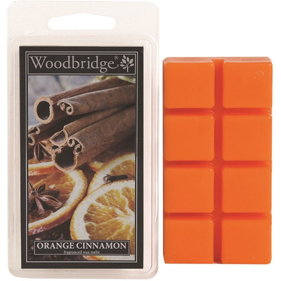 Świąteczny wosk zapachowy do kominka Orange Cinnamon Woodbridge Candle 68 g