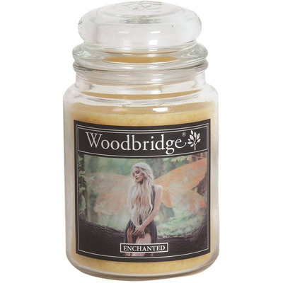 Grande bougie parfumée dans un pot en verre à deux mèches Enchanted Woodbridge Candle 565 g