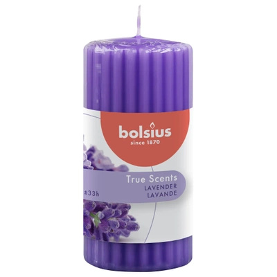 Bolsius scented solid trunk candle pillar 120/58 mm True Scents - Lavender Lavender