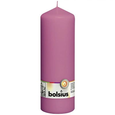 Bolsius bougie pilier sans parfum 20 cm 200/68 mm - Rose Fuchsia