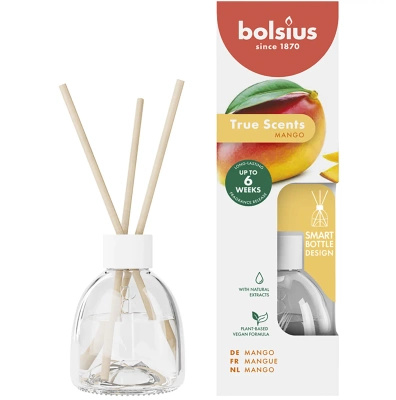 Bolsius True Scents geurverspreiders 60 ml glas - Mango