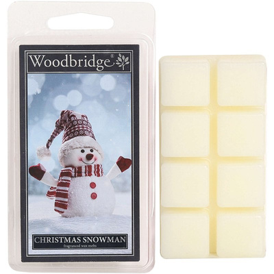 Cire parfumée de Noël Christmas Snowman canneberge et vanille Woodbridge Candle 68 g