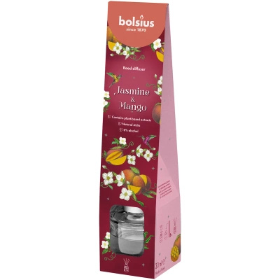 Bolsius geurverspreiders 30 ml bloemig glas Jasmine & Mango - Floral Fusion