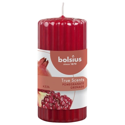 Bolsius scented lump candle trunk pillar 120/58 mm True Scents - Pomegranate Pomegranate