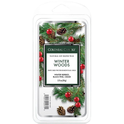 Colonial Candle cera di soia profumata 77 g - Winter Woods