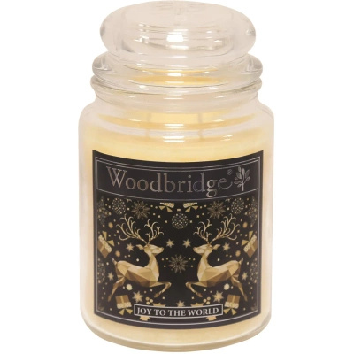 Candela profumata grande in vaso di vetro con due stoppini Exotic Blossom Woodbridge Candle 565 g