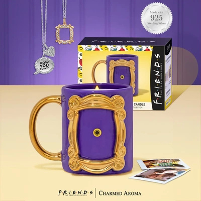 Sviečka so šperky Priatelia Charmed Aroma sójová voňavá Náhrdelník – Friends Mug