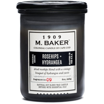 Sojowa świeca zapachowa słoik apteczny 226 g Colonial Candle M Baker - Rosehips Hydrangea