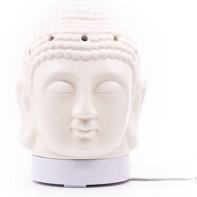 Diffuseur d'arômes à ultrasons blanc pour aromathérapie éclairage LED coloré 24 cm Aroma Dream Buddha