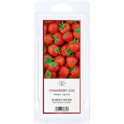 Wosk zapachowy sojowy do kominka truskawkowy Strawberry Kiss Purple River 50 g