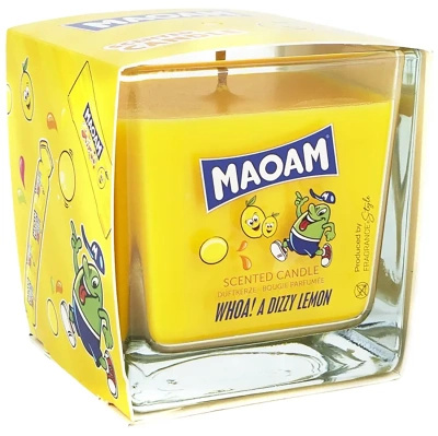 Maoam geurkaars glas Dizzy Lemon 200g citroen