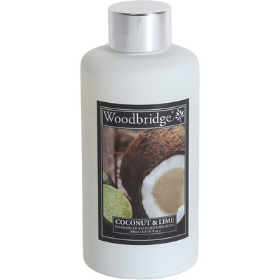 Náplňe difuzéra s tyčinkami kokos vápno Woodbridge 200 ml - Coconut Lime