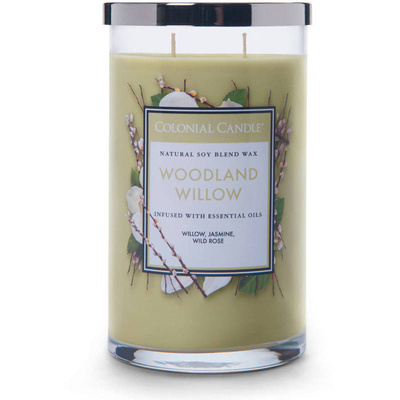 Colonial Candle Klassiskt stort sojadoftljus i tumblerglas 19 oz 538 g - Woodland Willow