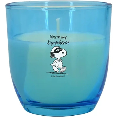 Peanuts Snoopy glazen geurkaars You're my Superhero 100 g