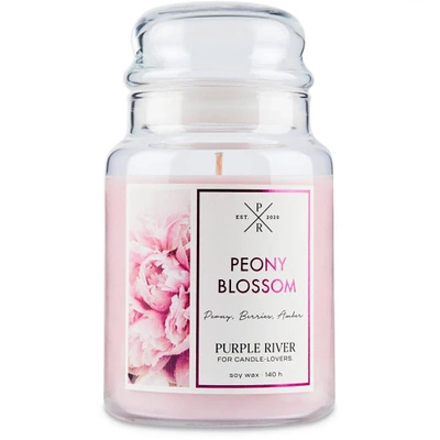 Sójová vonná svíčka Peony Blossom Purple River 623 g