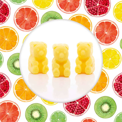 Vax smälter soja nallar Sommarens frukter - Summer Fruit Mix Ted Friends