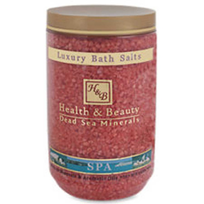 Sal de baño natural del Mar Muerto y aceites de rosas orgánicos 1200 g Health & Beauty