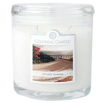 Bougie parfumée jarre ovale Colonial Candle medium 8 oz 226 g - Simple Breeze