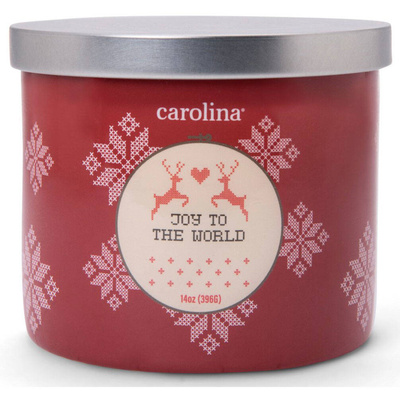 Jul Doftljus soja i glas 3 vekar Colonial Candle 396 g - Joy To The World