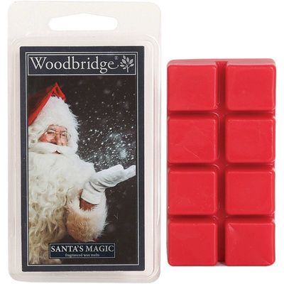 Świąteczny wosk zapachowy do kominka Santa's Magic goździk cynamon święty Mikołaj Woodbridge Candle 68 g