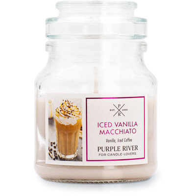 Soja geurkaars Iced Vanilla Macchiato Purple River 113 g