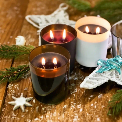 Kalėdinis sojų kvapų žvakių rinkinys 3 vnt - Vintage Vibe
