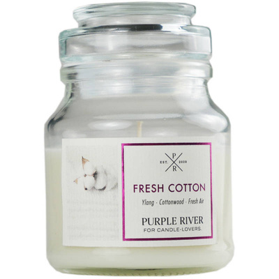 Sojová vonná svíčka Fresh Cotton Purple River 113 g