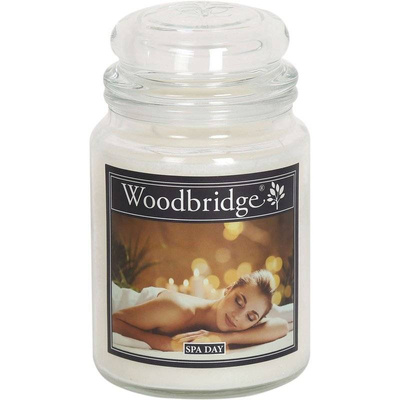 Vela perfumada en vaso relájate grande Woodbridge - Spa Day